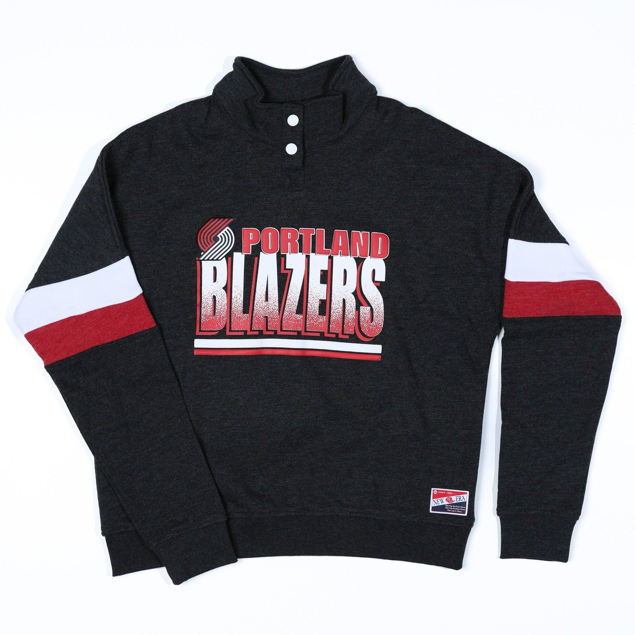 New Era Women's Blocked Black Snap Crewneck