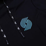 Women's Black Cover Hoodie Dress